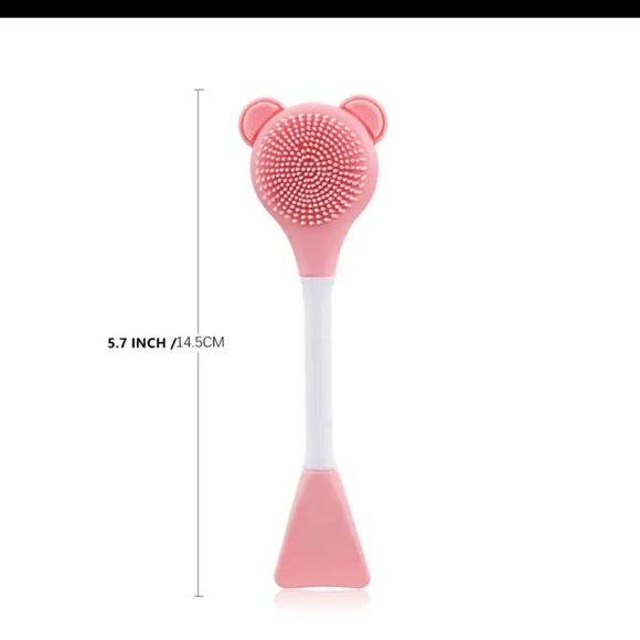 5/25 Silicone Face Cleansing Brush Double headed Face Mask Brush 3 colors avail - Picture 5 of 7